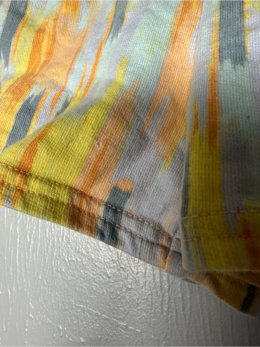 Carter's Pastel Striped Hooded Top in Yellow, Peach & Gray